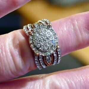 Multi-Colored Inlaid Horse Eye Ring - NWOT